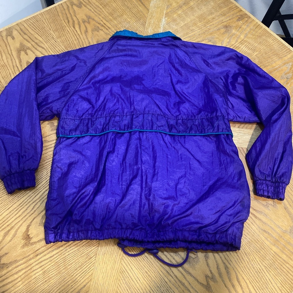 Vintage 90s Windbreaker Jacket Basic Editions Ret… - image 8